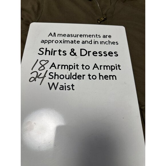 Ralph Lauren Jeans Co Green Sweatshirt Women's Full Zip Band Collar Size S - Picture 10 of 10